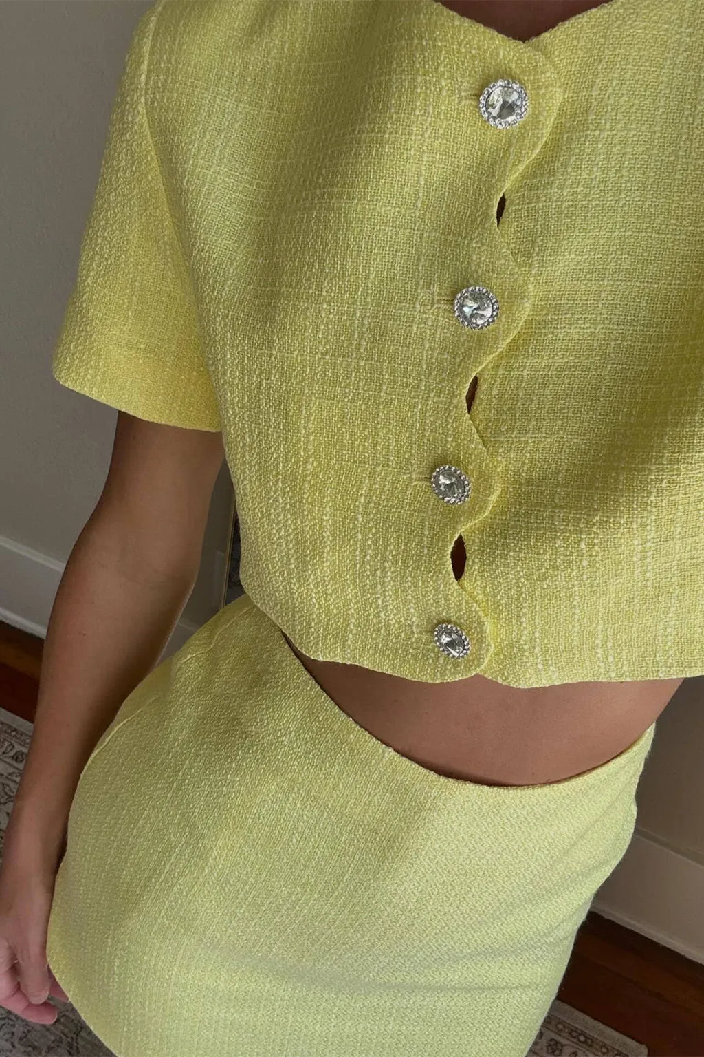 Sunday Yellow Mini Skirt