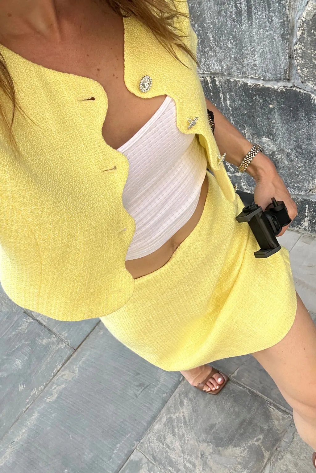 Sunday Yellow Mini Skirt