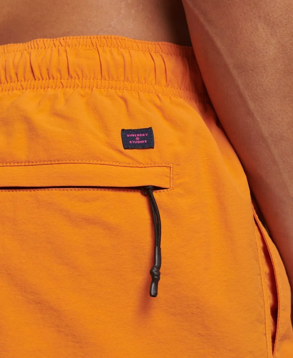 Superdry Summer Plain Swim Shorts Golden Ochre