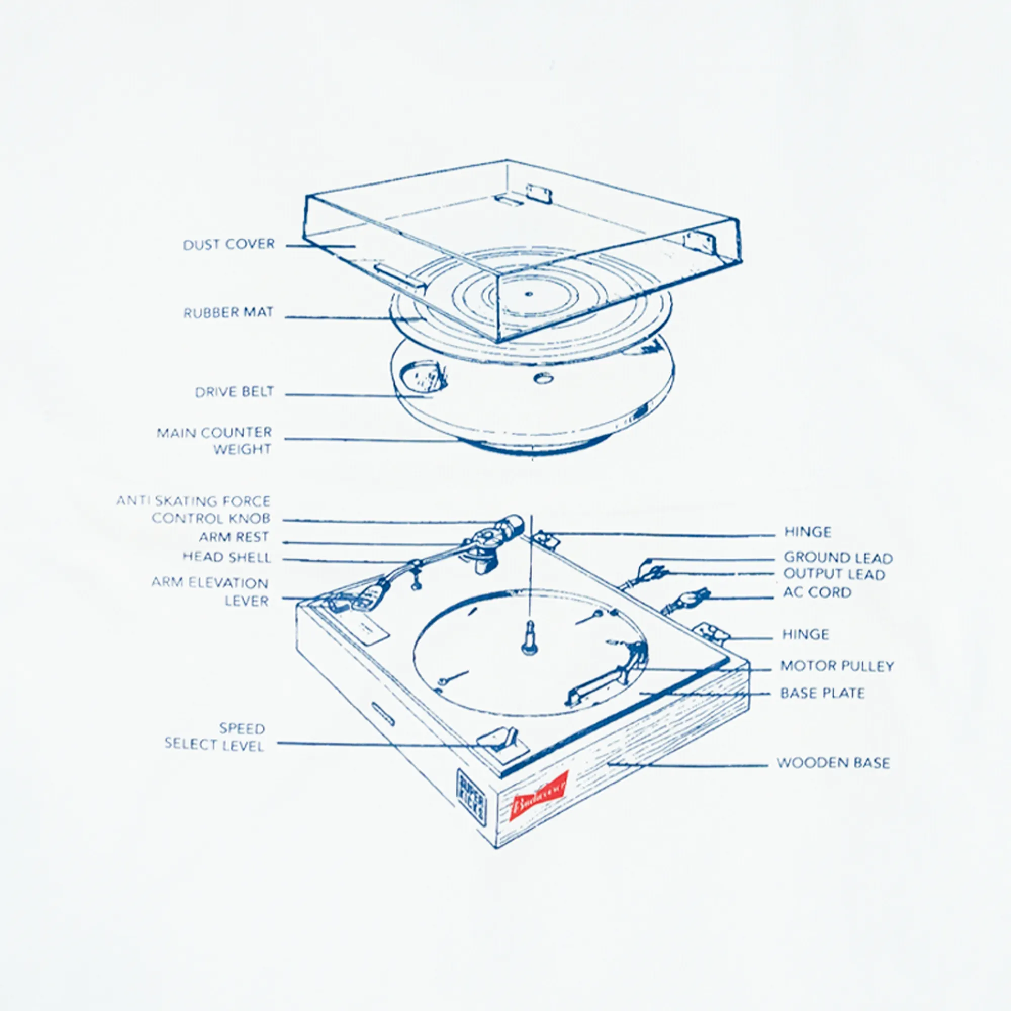 SUPERKICKS X BUDWEISER THE BLUEPRINT TEE