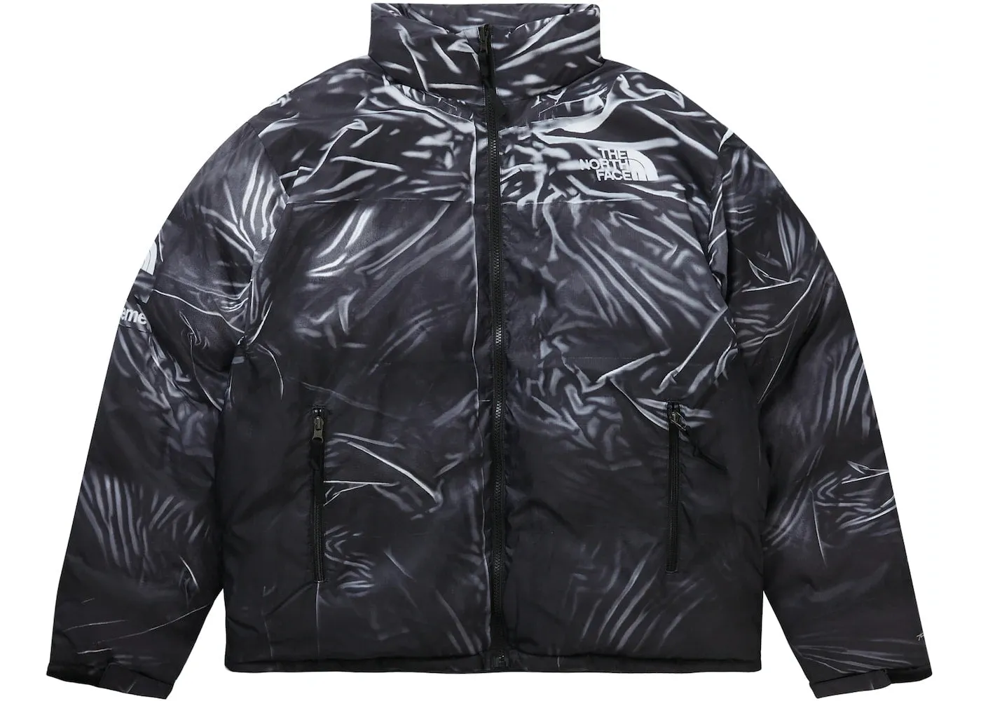 Supreme The North Face Printed Nuptse Trompe L'oeil Jacket Black