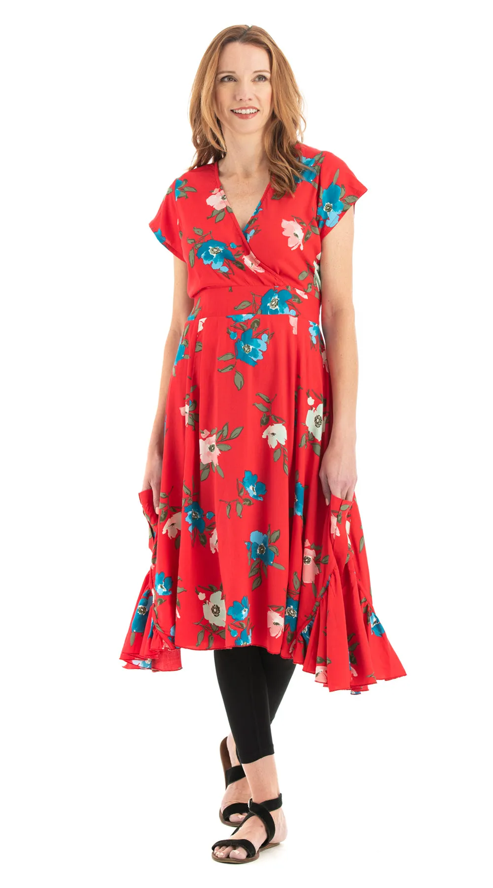 Swing Dress - scarlet