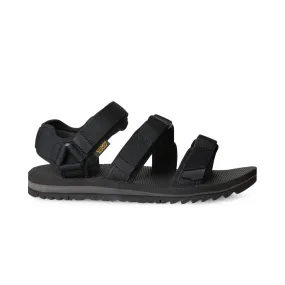 Teva Cross Strap Trail Black Sandals - Men's