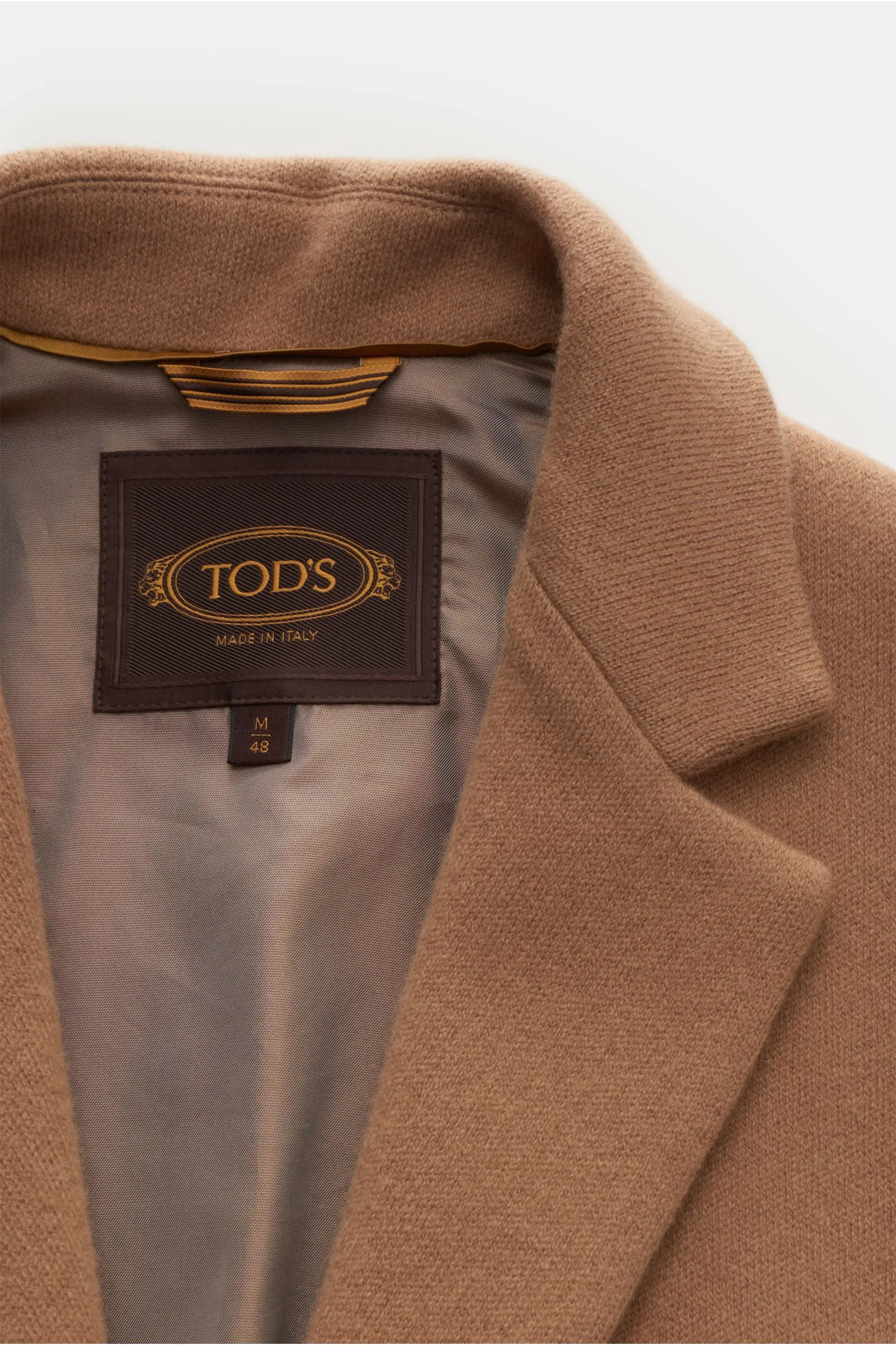 TOD'S wool coat camel