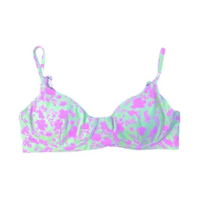 TROPEZ BIKINI TOP - PEPPERMINT BLOOM