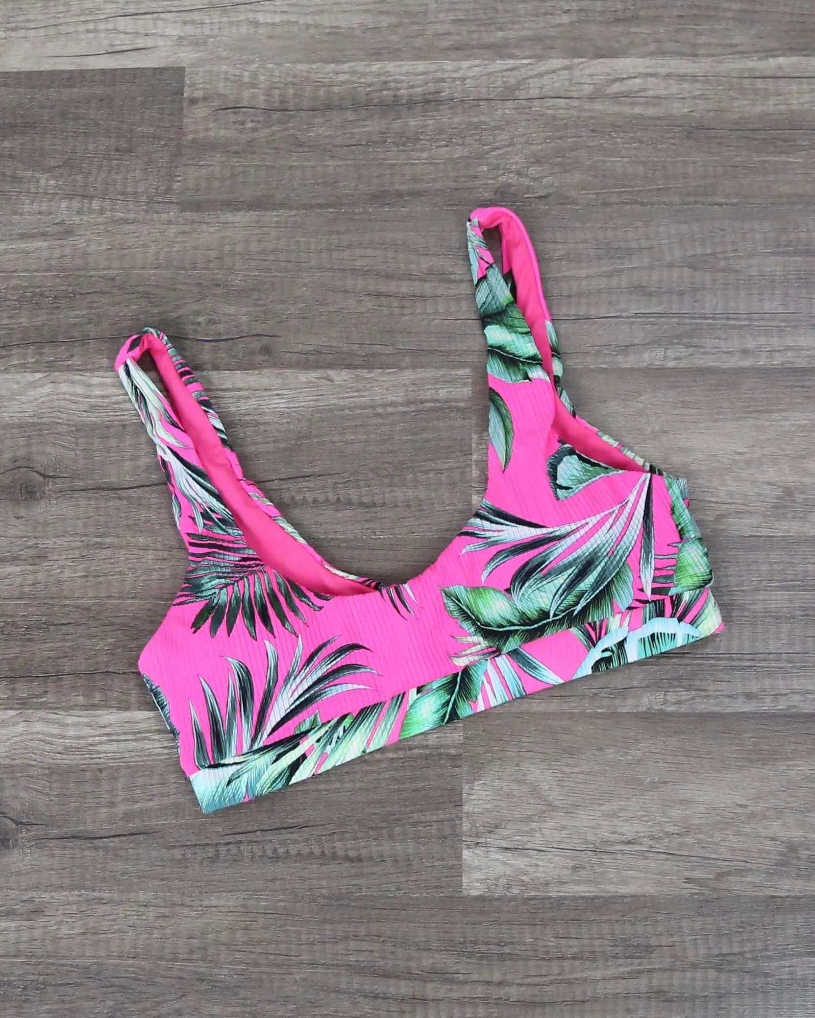 Tropical Fusion High Waisted Bikini in Pink