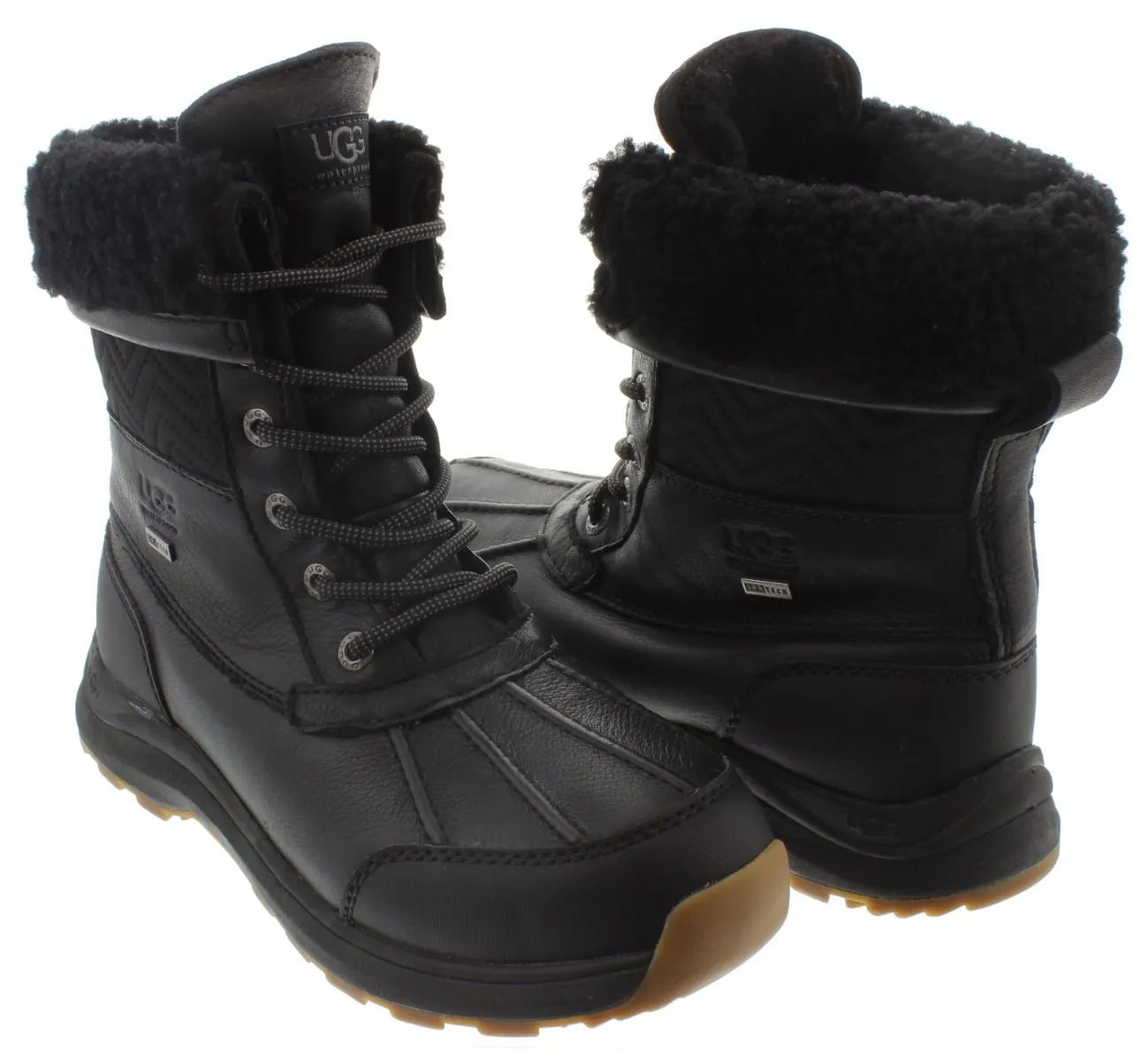 UGG Ladies Adirondack 3 Nylon Boots In Black