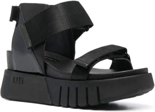 United Nude Delta Run platform sandals Black