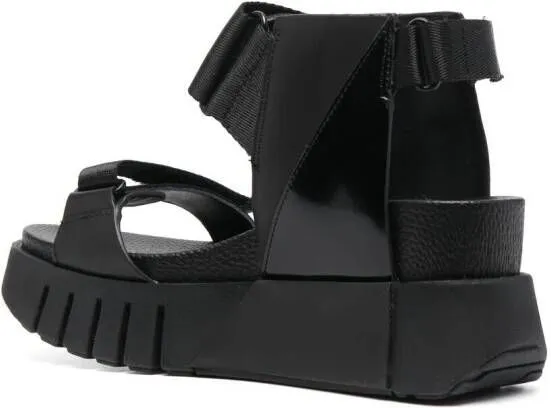 United Nude Delta Run platform sandals Black