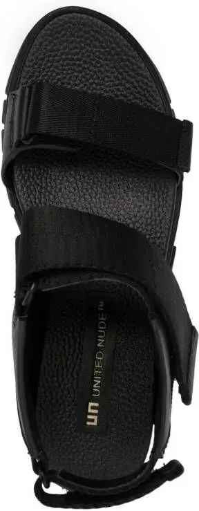 United Nude Delta Run platform sandals Black